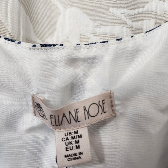 Blue and White Fitted Crop Camisole - Picture 4 of 5